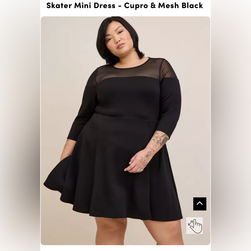 Mesh Skater Midi Dress